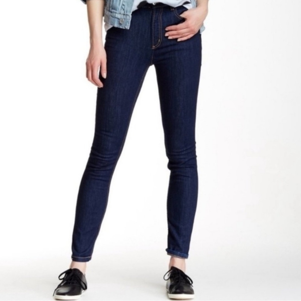 Marc by Marc Jacobs Ella Skinny Crop Jeans High‎ Rise Dark Rinse Indigo Size 26